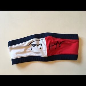 Tommy Hilfiger bandeau top crop top